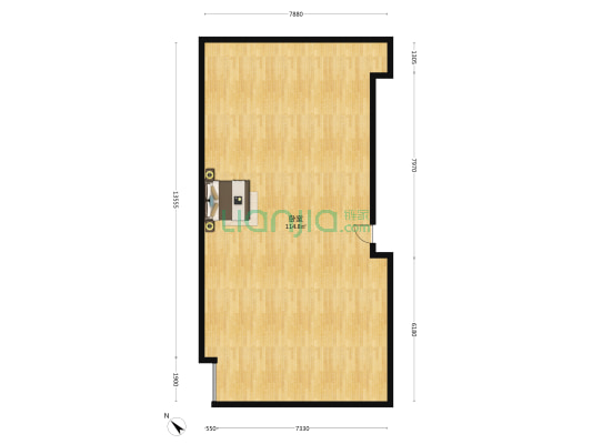 海上五月花海语墅一期 1室0厅0卫 196平方
