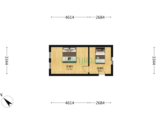 新华利里 2室0厅0卫 24平方