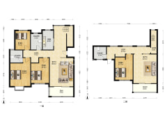 面积大开阔空间 2层复式 房间多 适合人多家庭-常熟书香名苑户型图