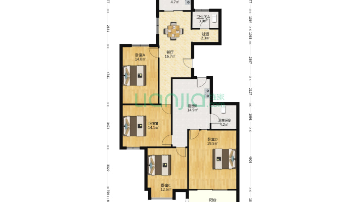 富锦家园二手房实景图