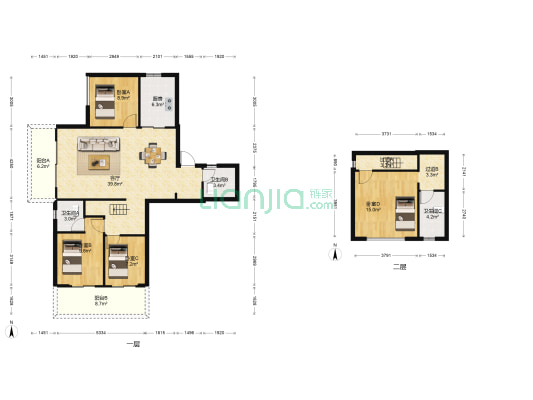长乐甲第 4室1厅3卫 139平方