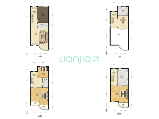 美林小镇(崂山) 3室2厅3卫 267平方