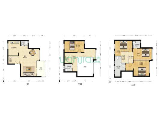 同创华著 4室1厅4卫 116平方