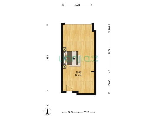 鸿运大厦 1室0厅0卫 48平方