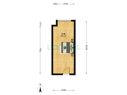 保利爱尚里彩乐荟 1室0厅0卫 40平方