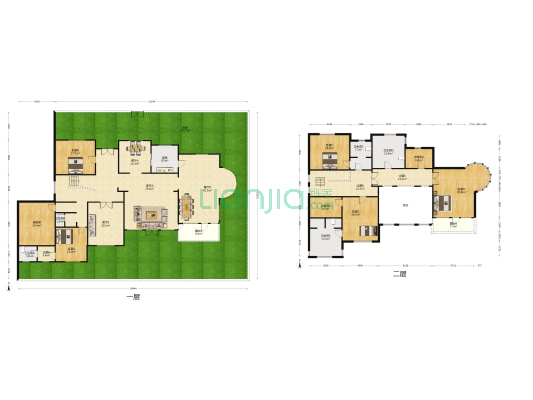 海逸王墅 5室4厅5卫 628平方