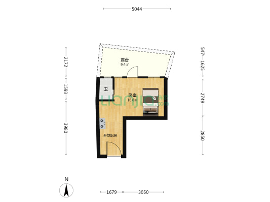 兵营巷 1室0厅1卫 21平方