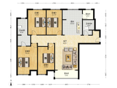 金品时代 4室1厅 南 北-涿州金品时代户型图