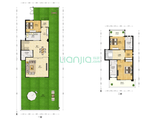 美灵湖 3室2厅3卫 197平方
