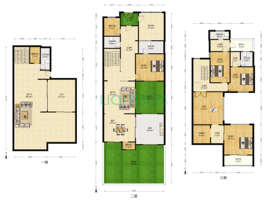 智园别墅 5室3厅5卫 347平方
