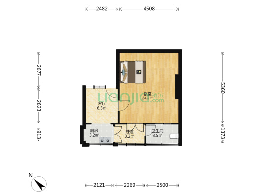 泰兴里 1室1厅1卫 61平方