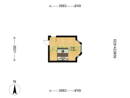 河北里 1室0厅0卫 21平方