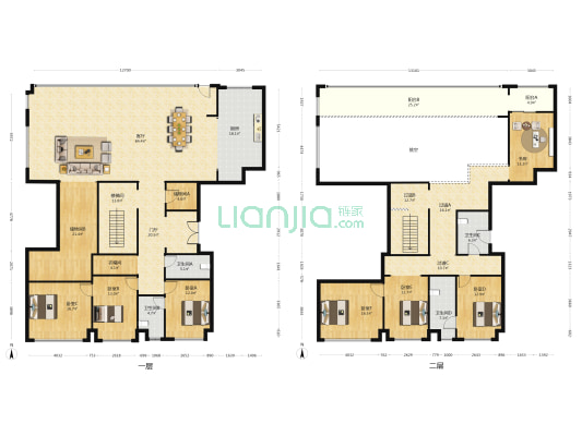 万科松湖天地 7室1厅4卫 396平方
