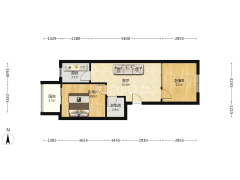 此房是中上楼层，通透，采光好，fangben满五，不唯一-涿州鹏润四季花园户型图