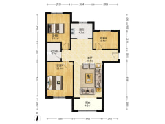 房子高楼层 全天采光 诚意出售 房本满二-涿州K2狮子城北区户型图