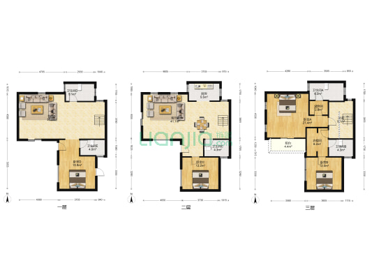 华发观山水 4室2厅5卫 222平方