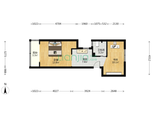 泰兴路624弄 2室0厅1卫 49平方