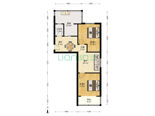 水司西关小区 2室2厅1卫 71平方