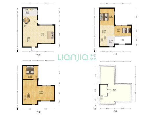 万科翡翠里凤栖 4室1厅1卫 139平方