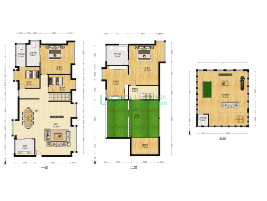 泰峰苑 5室1厅4卫 219平方