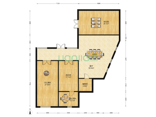 宝莲广场 4室1厅0卫 190平方