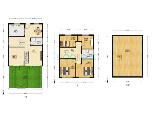 凉亭路66号 3室1厅2卫 165平方