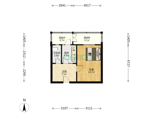 志成西里 1室0厅1卫 39平方
