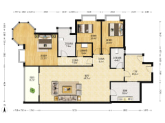 精装三房，视野开阔，保养新，看房方便-重庆棕榈泉三期户型图