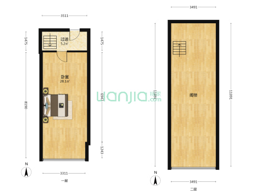 中山路99号 1室0厅0卫 60平方