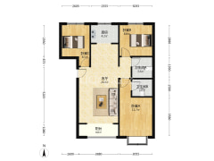 七十年大产权  物业好  绿化好-涿州鹏渤·印象城户型图