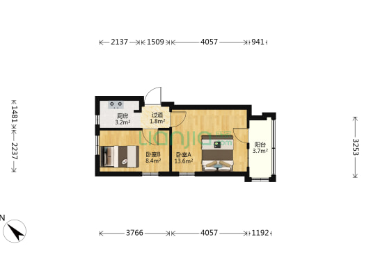 乐民里 2室0厅0卫 31平方