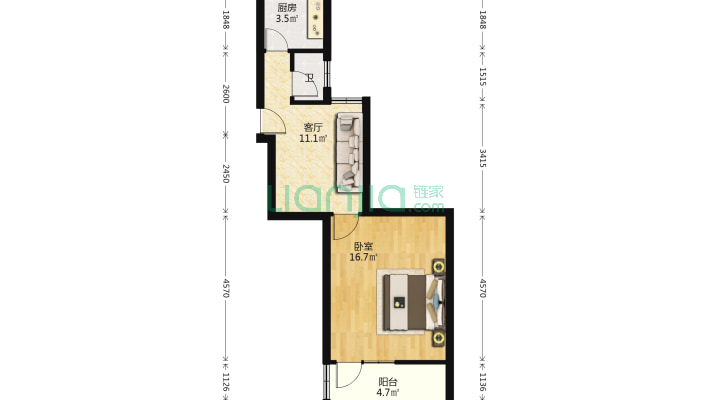 新工里宿舍二手房实景图