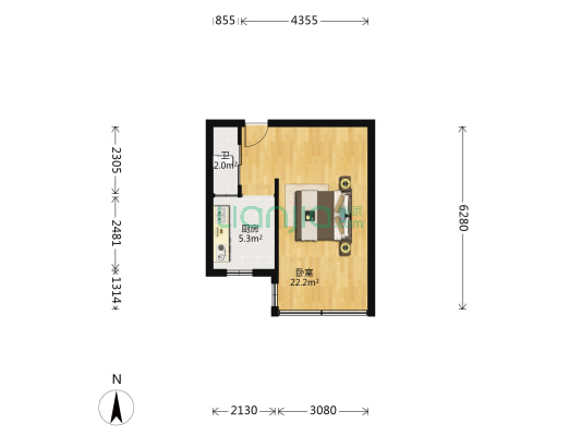 孝肃路213号 1室0厅1卫 40平方