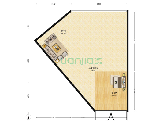 广丰木雕城 1室2厅0卫 586平方