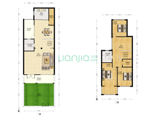 水墨澜庭 4室1厅2卫 175平方