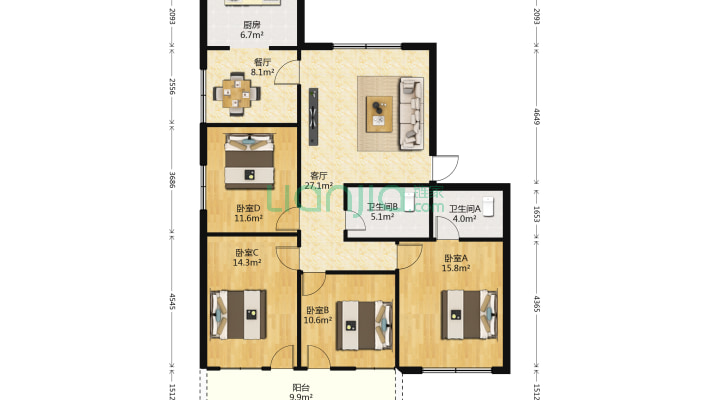 甘蔗街道商贸大厦98号二手房实景图