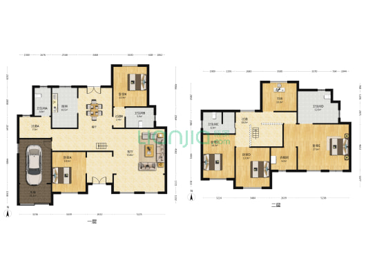 海湾假日花园北区 6室1厅4卫 322平方