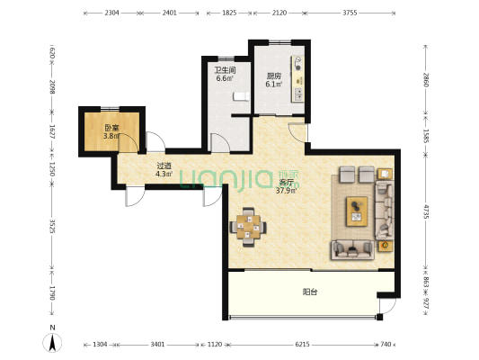 瑧湾雅筑 1室1厅1卫 147平方