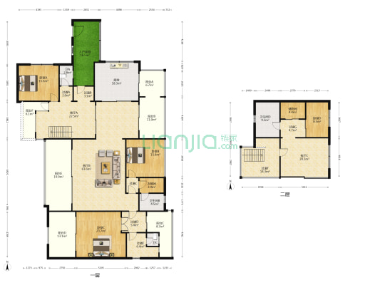 钻石郡 4室3厅4卫 341平方