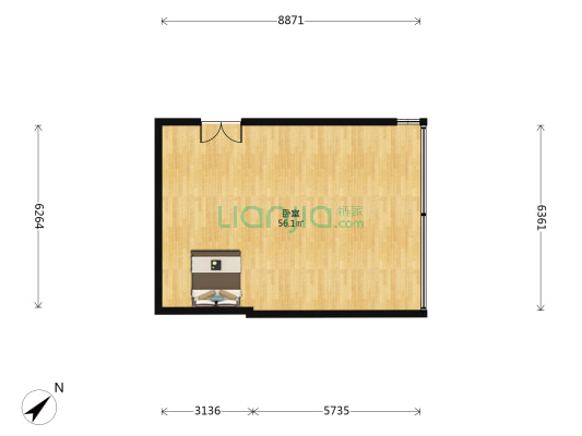 金华大厦 1室0厅0卫 115平方