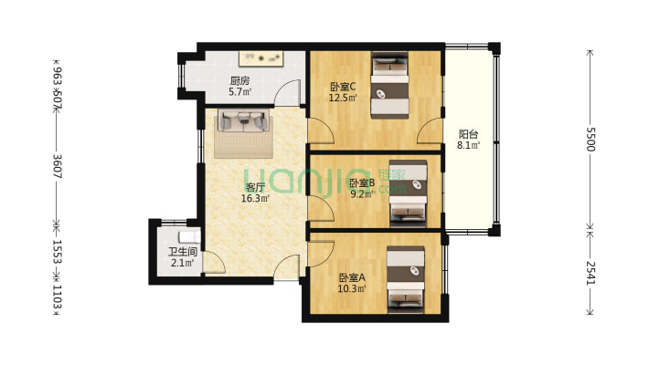 客运段家属院二手房实景图