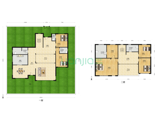 越溪庭院 5室1厅5卫 410平方