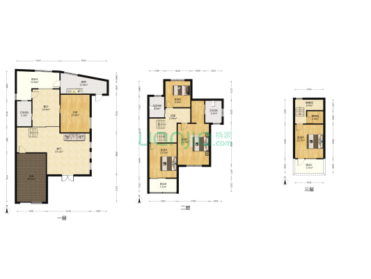 湖中园 5室2厅3卫 221平方