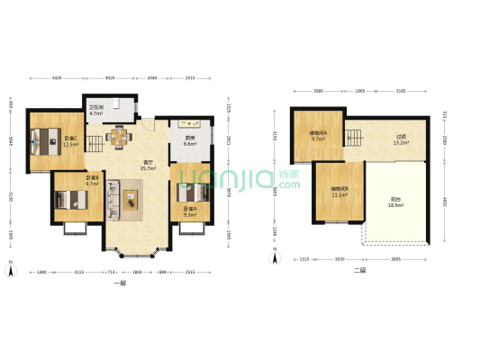 新街花园 3室1厅1卫 160平方