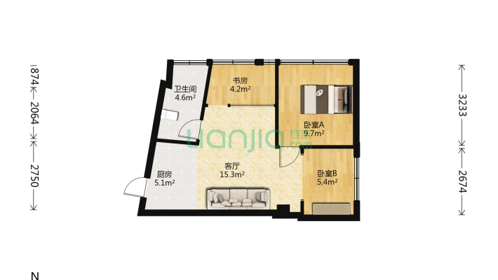 机场路42号二手房实景图