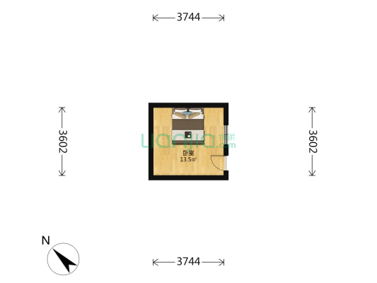 唐山道 1室0厅0卫 13平方