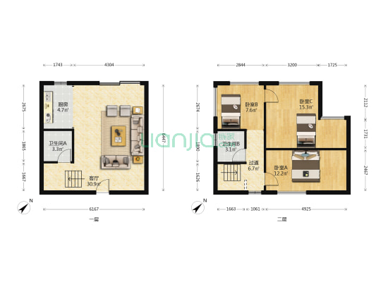 御青城 3室1厅2卫 79平方