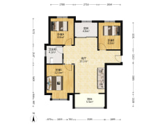 天伦湾一期 南北通透3居 集中供暖 人车分流 保利物业-涿州天伦湾一期户型图