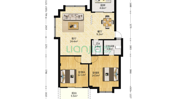 金达二区二手房实景图