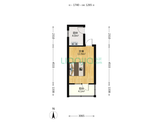 程林庄路118号 1室0厅0卫 27平方
